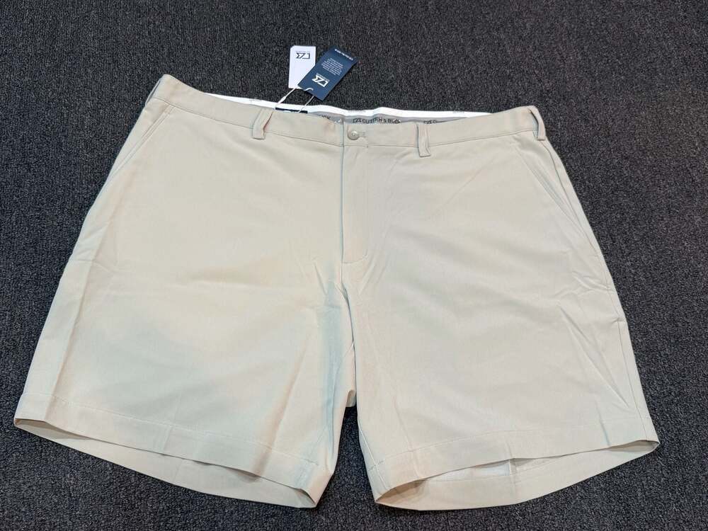 Cutter & Buck Men's Performance Golf Shorts Beige Size 42B